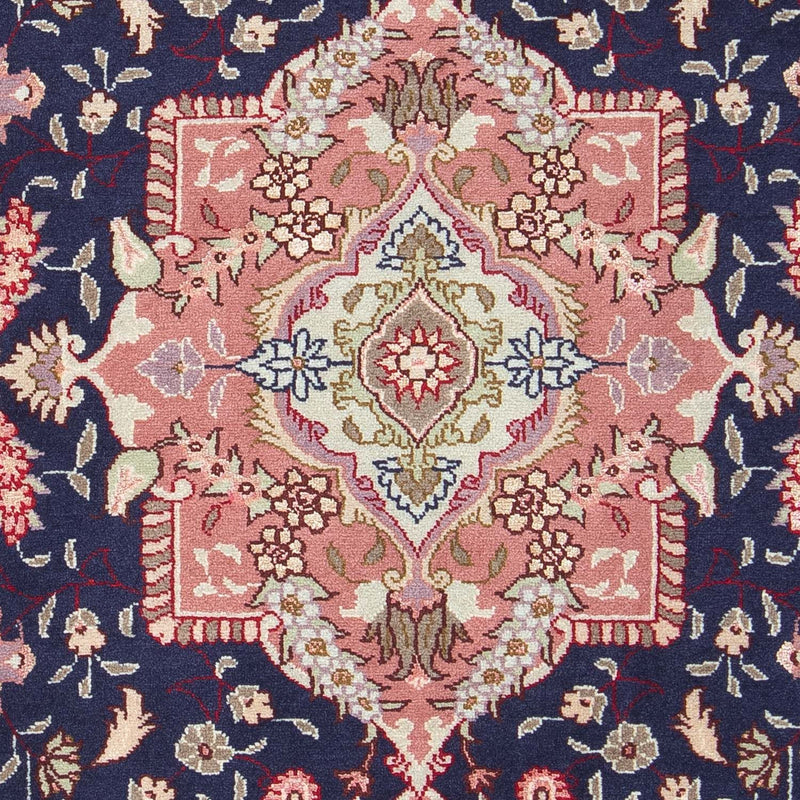 Persisk tæppe - Tabriz - Royal - 90 x 60 cm - mørkeblå