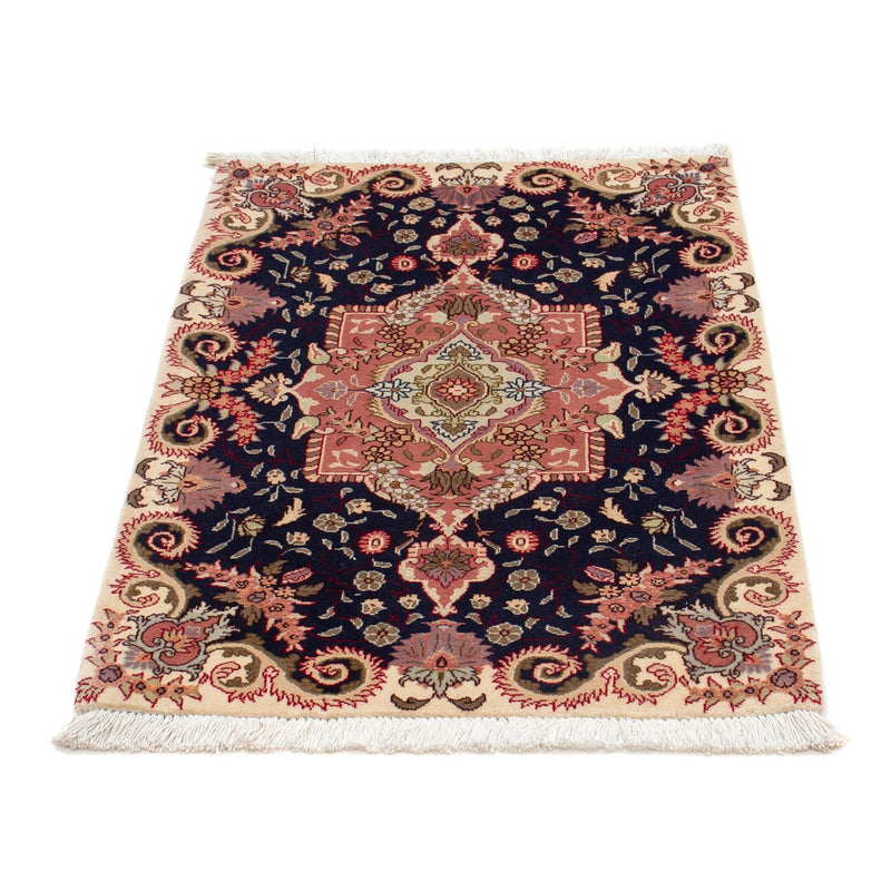 Persisk tæppe - Tabriz - Royal - 90 x 60 cm - mørkeblå