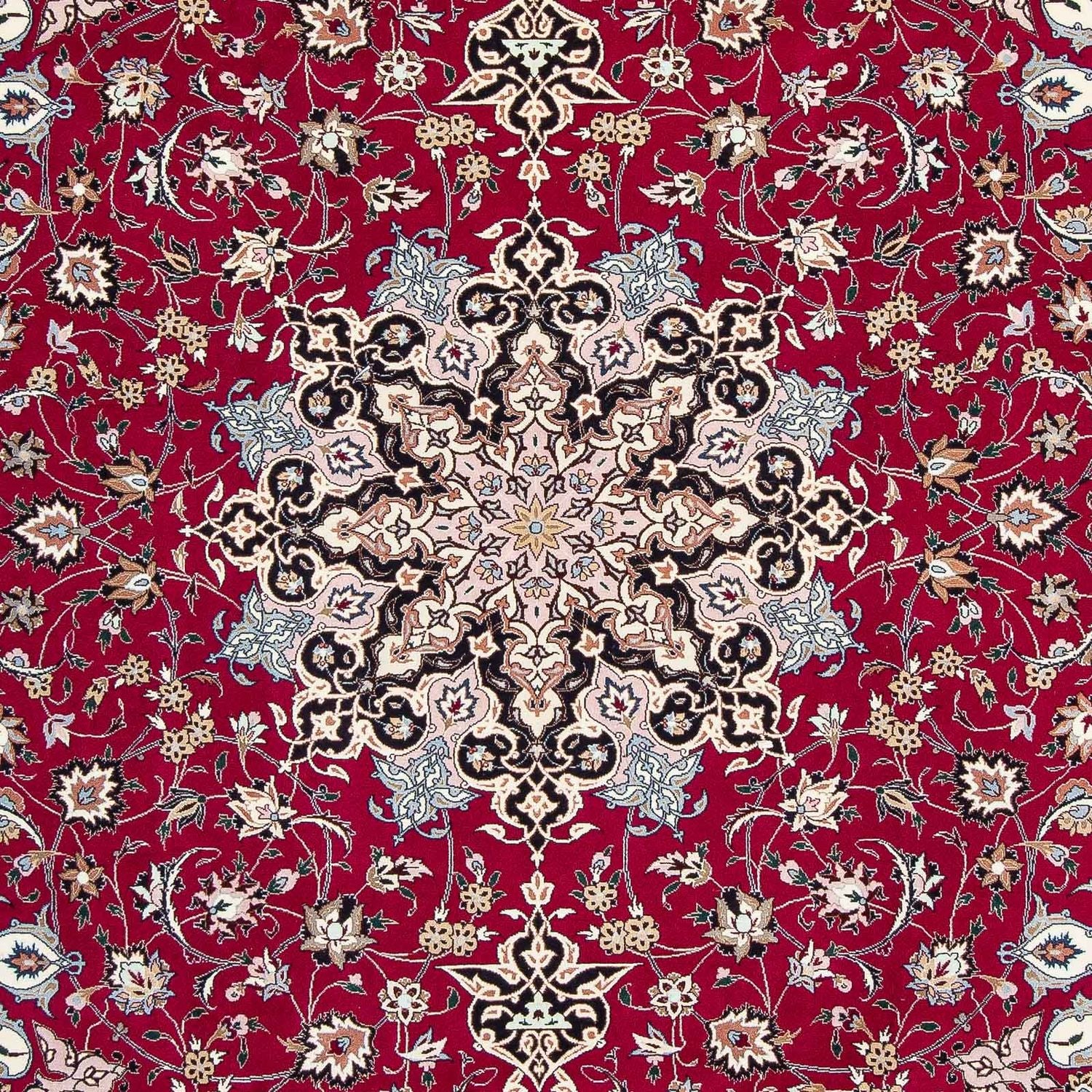 Persisk tæppe - Tabriz - Royal - 316 x 203 cm - mørkerød