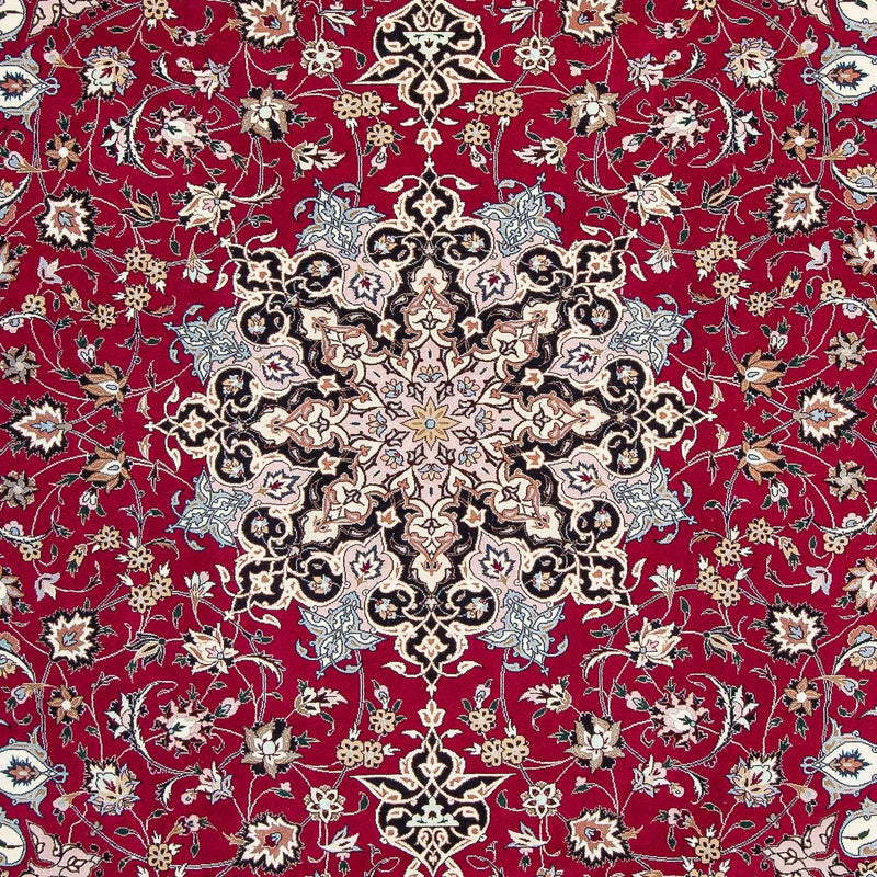Persisk tæppe - Tabriz - Royal - 316 x 203 cm - mørkerød