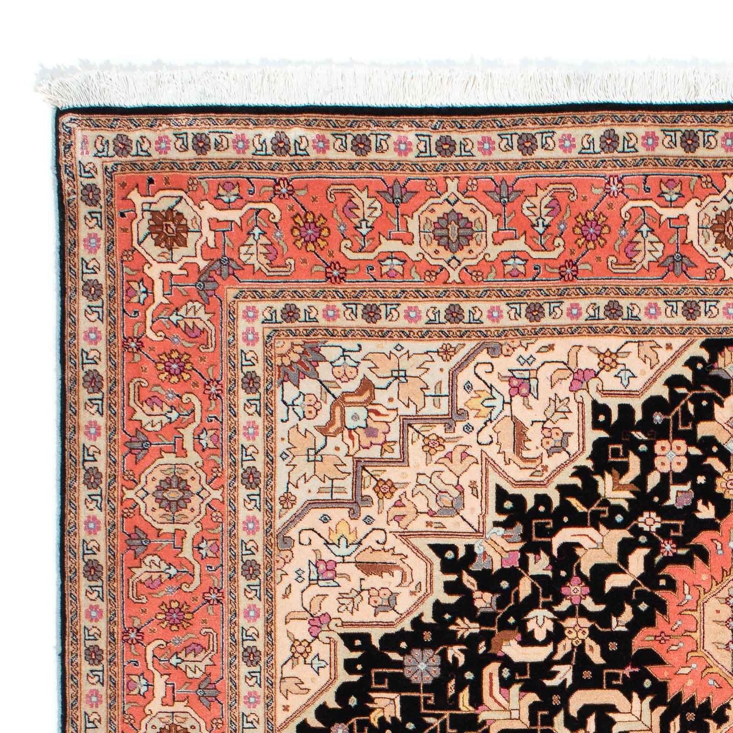 Persisk tæppe - Tabriz - Royal - 207 x 152 cm - lysrød