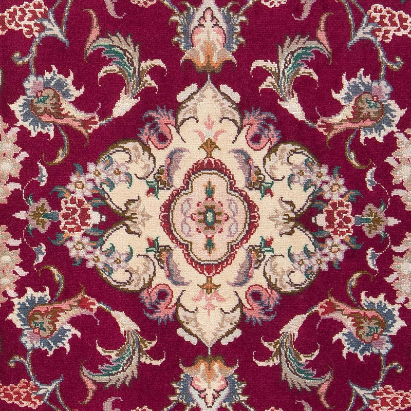 Persisk tæppe - Tabriz - Royal - 90 x 60 cm - mørkerød