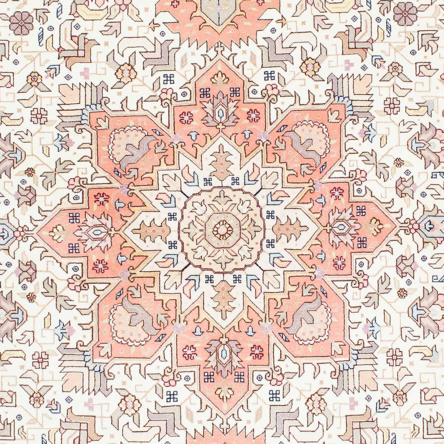 Persisk tæppe - Tabriz - Royal - 216 x 153 cm - beige