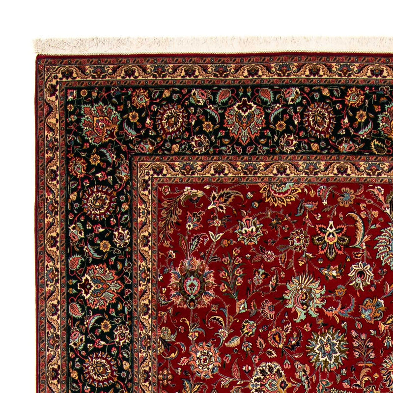 Persisk tæppe - Tabriz - Royal - 388 x 286 cm - mørkerød