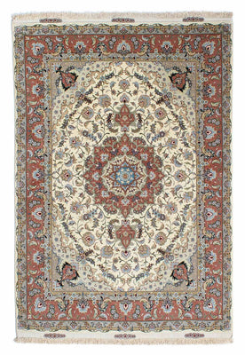 Persisk tæppe - Tabriz - 205 x 150 cm - beige