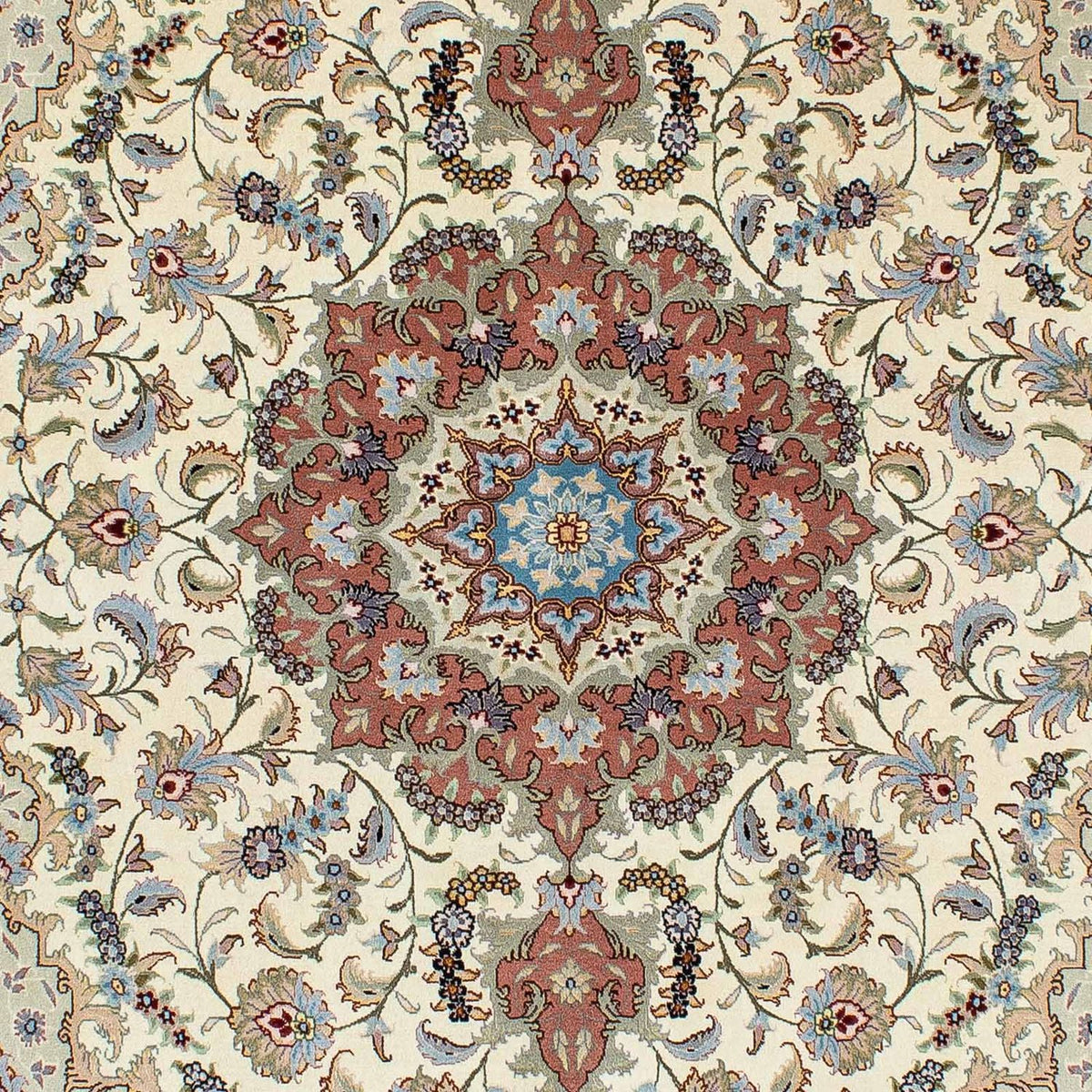 Persisk tæppe - Tabriz - 205 x 150 cm - beige