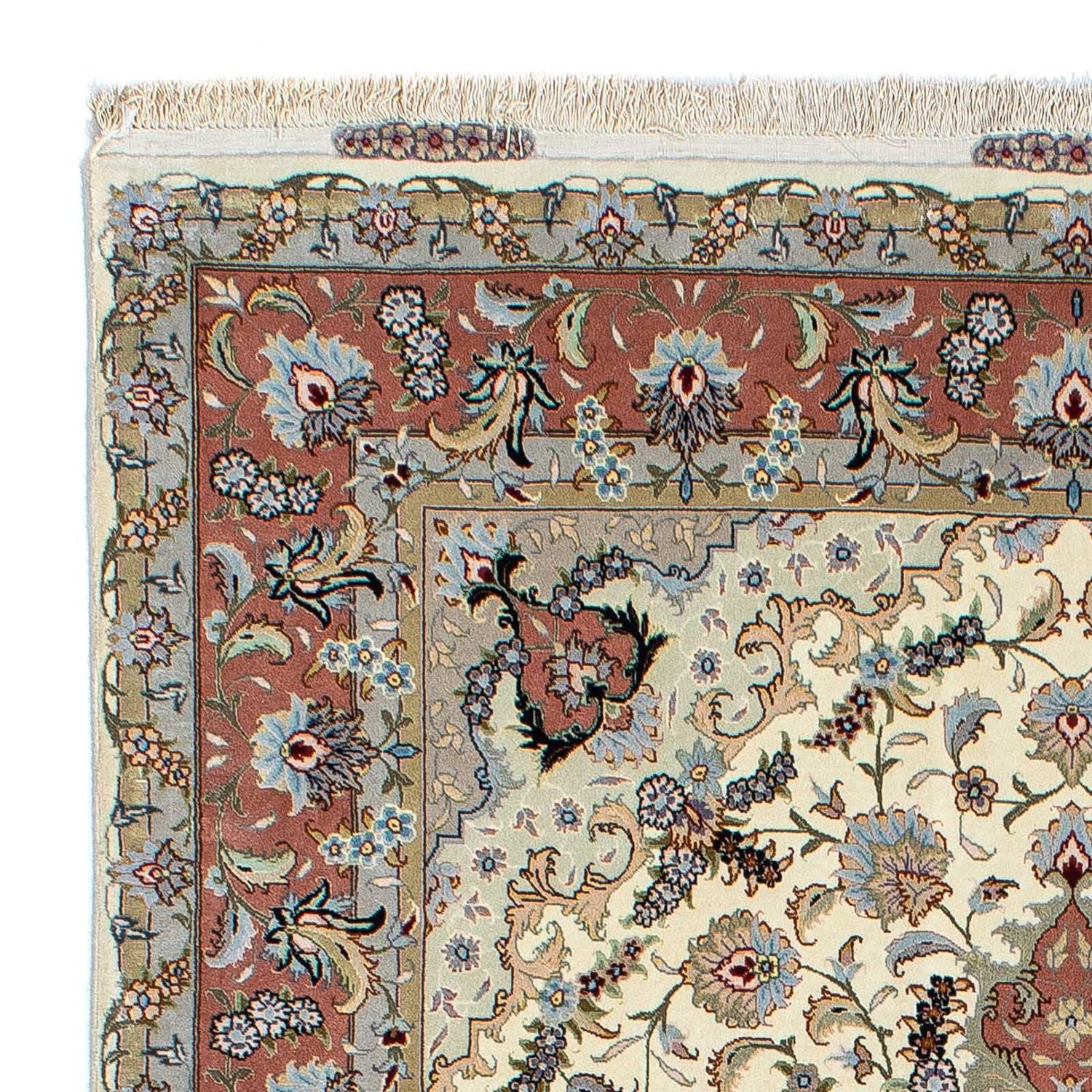 Persisk tæppe - Tabriz - 205 x 150 cm - beige