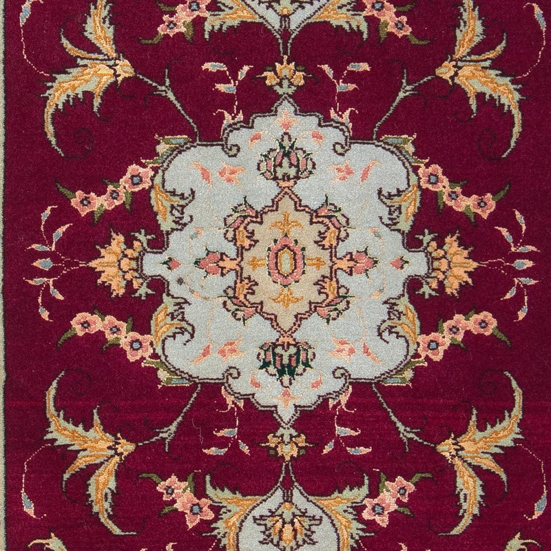 Persisk tæppe - Tabriz - Royal - 90 x 60 cm - mørkerød
