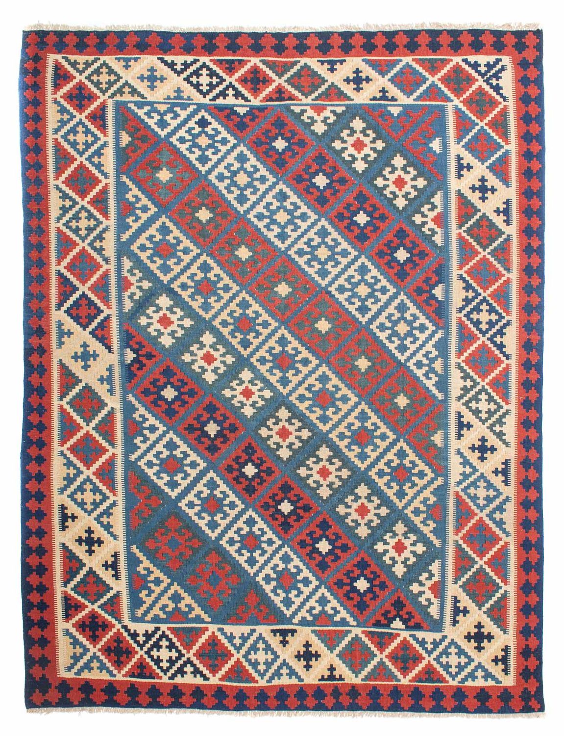Kelim-tæppe - orientalsk - 322 x 252 cm - flerfarvet