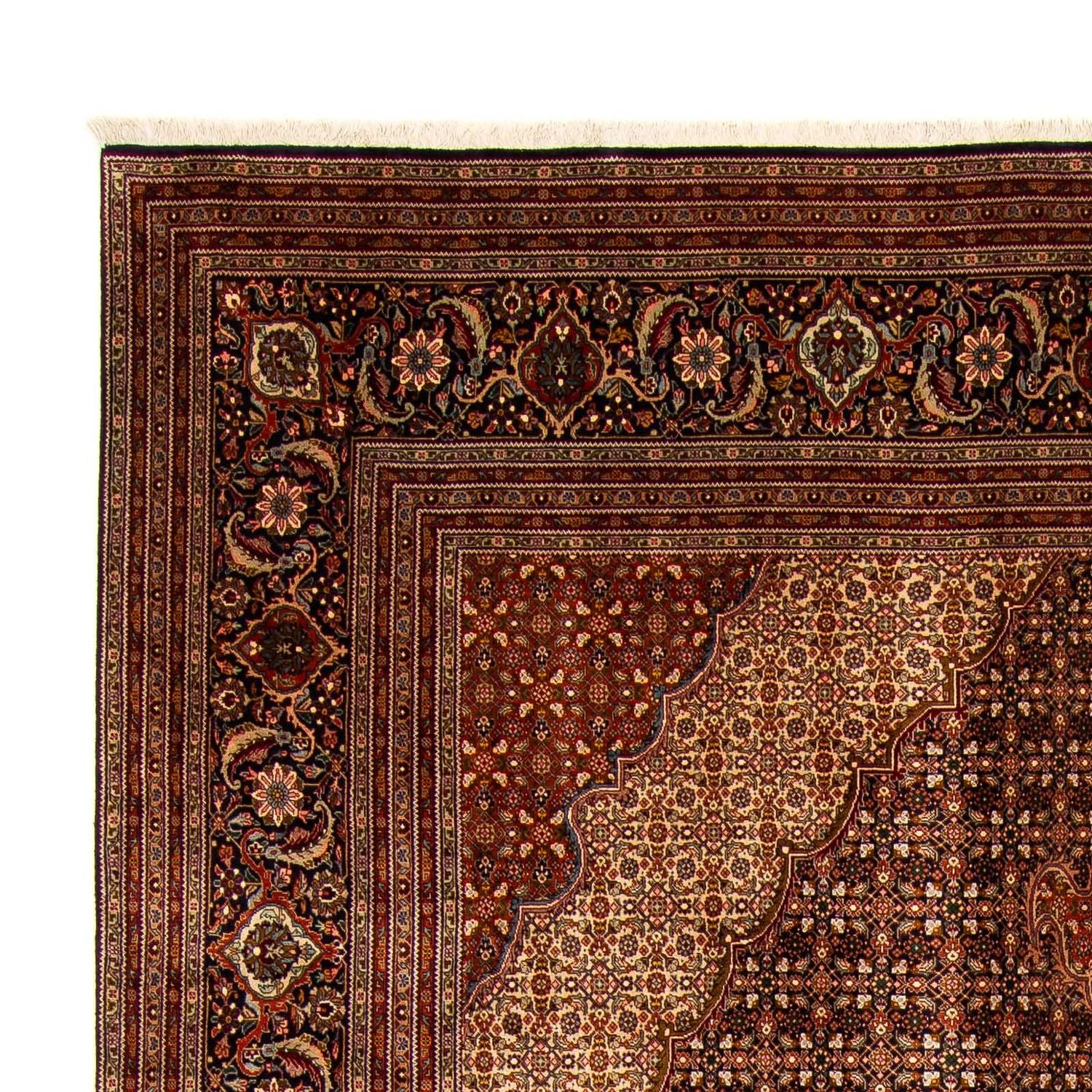Persisk tæppe - Tabriz - 390 x 295 cm - brun