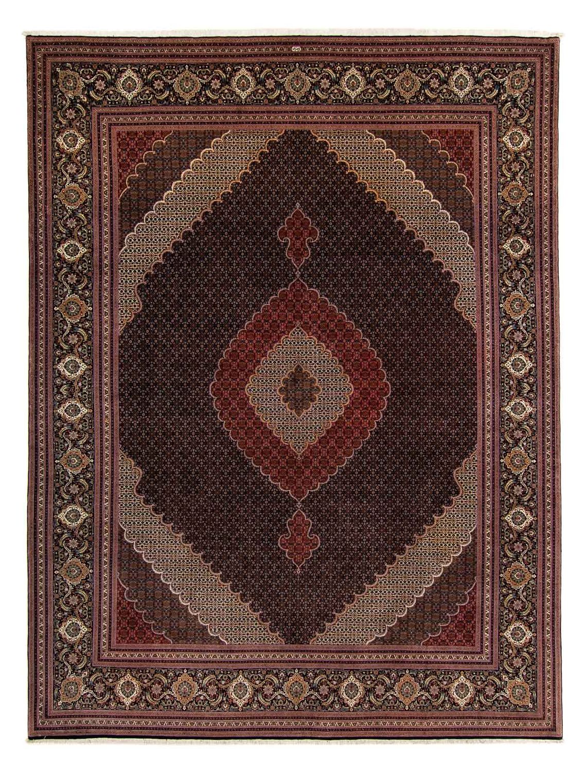 Persisk tæppe - Tabriz - 400 x 304 cm - brun