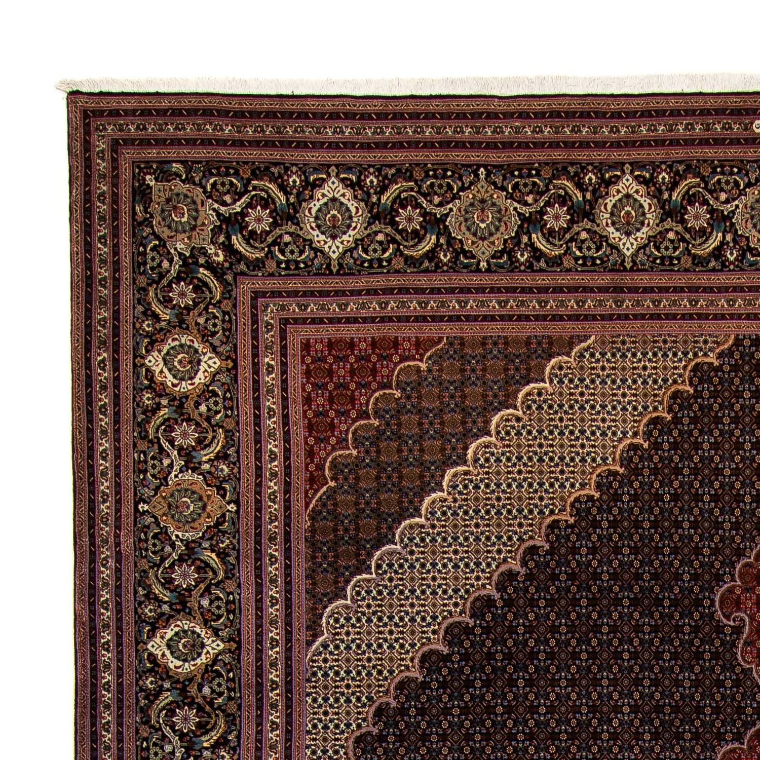 Persisk tæppe - Tabriz - 400 x 304 cm - brun