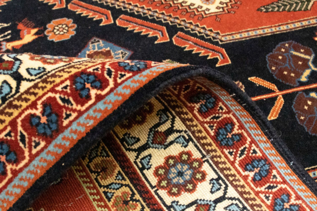 Persisk tæppe - Nomadisk - 152 x 113 cm - mørkeblå