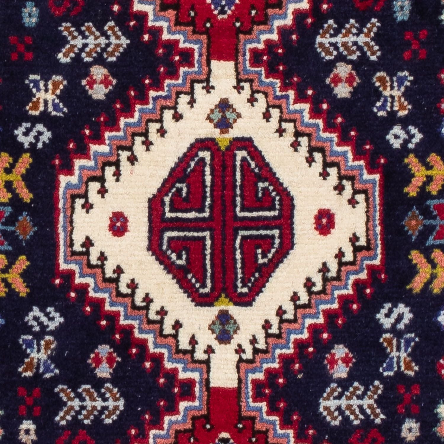 Persisk tæppe - Nomadisk - 130 x 78 cm - mørkeblå