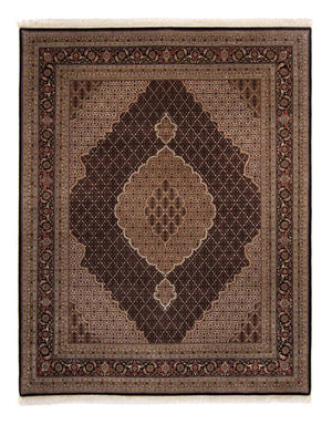 Persisk tæppe - Tabriz - 299 x 240 cm - mørkeblå