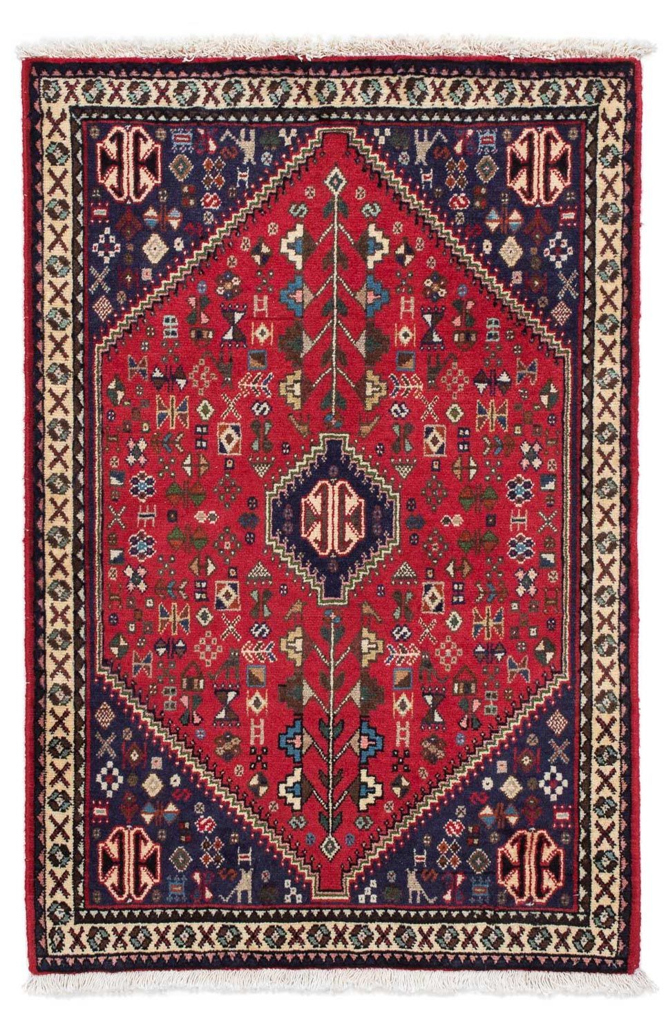 Persisk tæppe - Nomadisk - 120 x 77 cm - rød