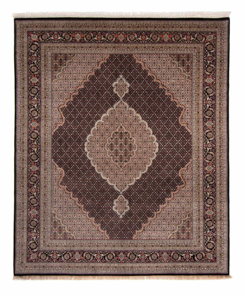 Persisk tæppe - Tabriz - 303 x 249 cm - mørkeblå
