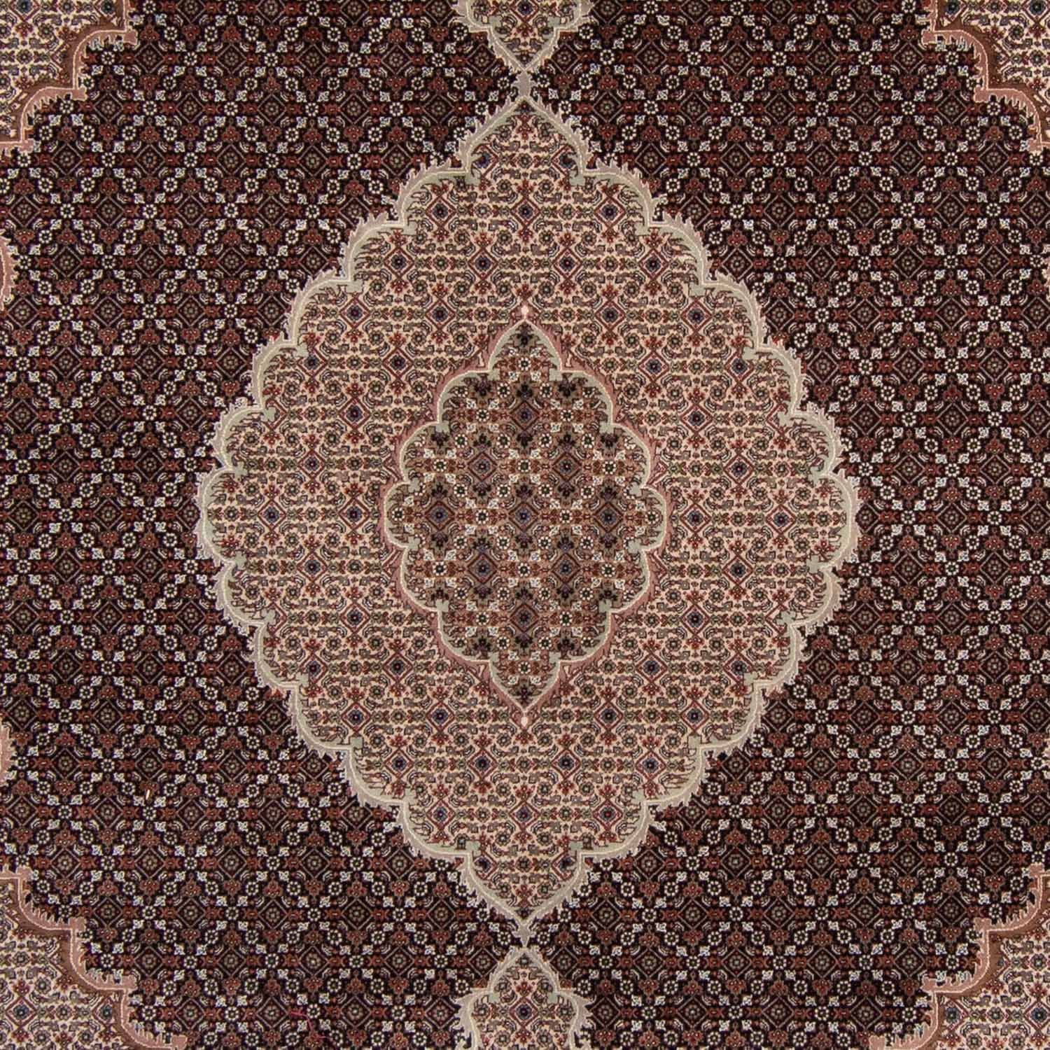 Persisk tæppe - Tabriz - 303 x 249 cm - mørkeblå