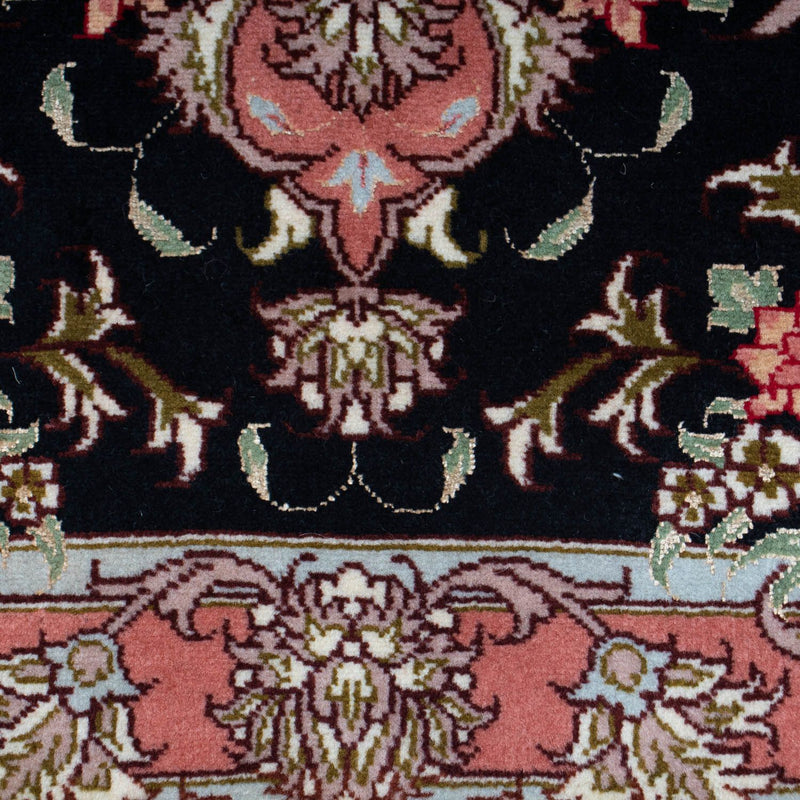 Persisk tæppe - Tabriz - Royal - 90 x 60 cm - mørkeblå