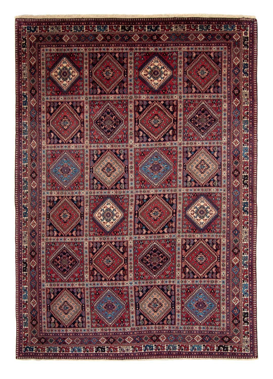 Persisk tæppe - Nomadisk - 353 x 246 cm - mørkerød