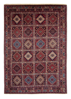 Persisk tæppe - Nomadisk - 353 x 246 cm - mørkerød
