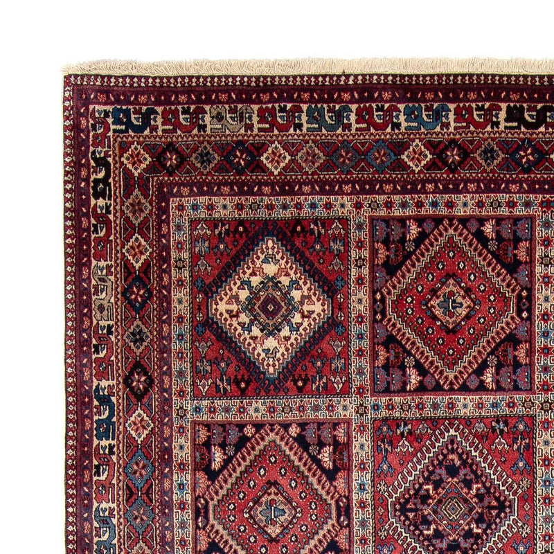 Persisk tæppe - Nomadisk - 353 x 246 cm - mørkerød