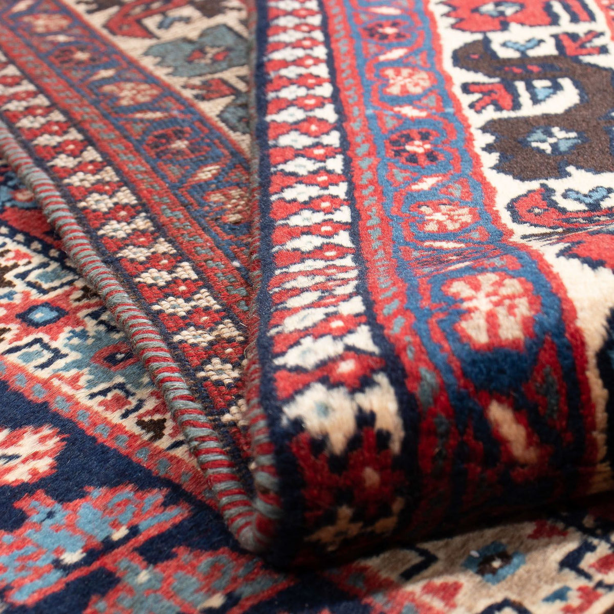 Persisk tæppe - Nomadisk - 353 x 246 cm - mørkerød