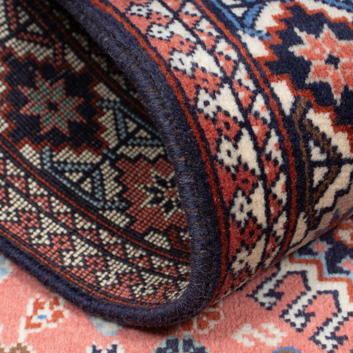 Persisk tæppe - Nomadisk - 155 x 103 cm - mørkeblå