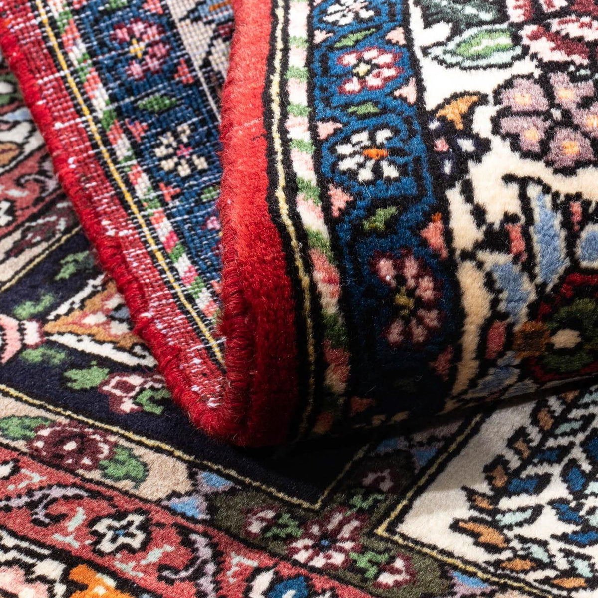 Persisk tæppe - Nomadisk - 150 x 102 cm - mørkerød