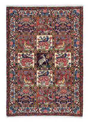 Persisk tæppe - Nomadisk - 153 x 105 cm - lysrød