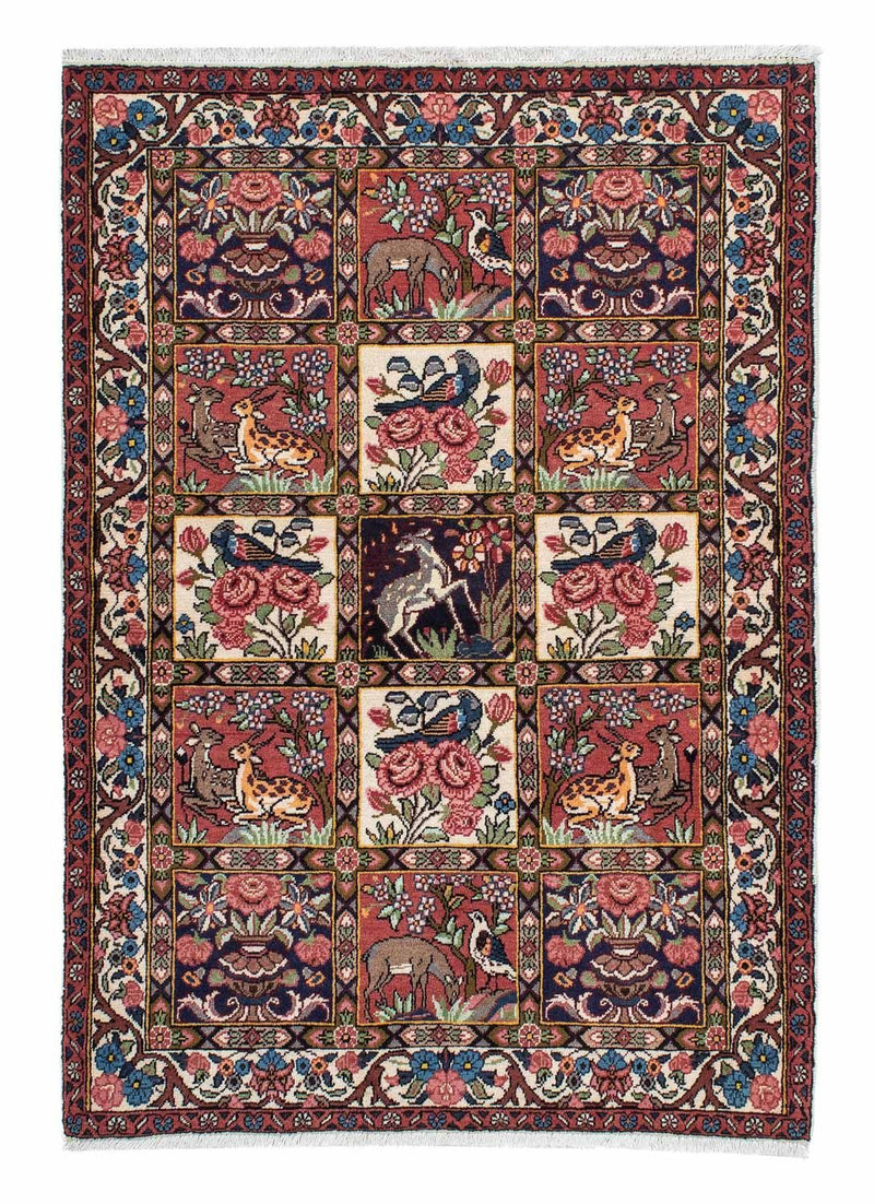Persisk tæppe - Nomadisk - 153 x 105 cm - lysrød