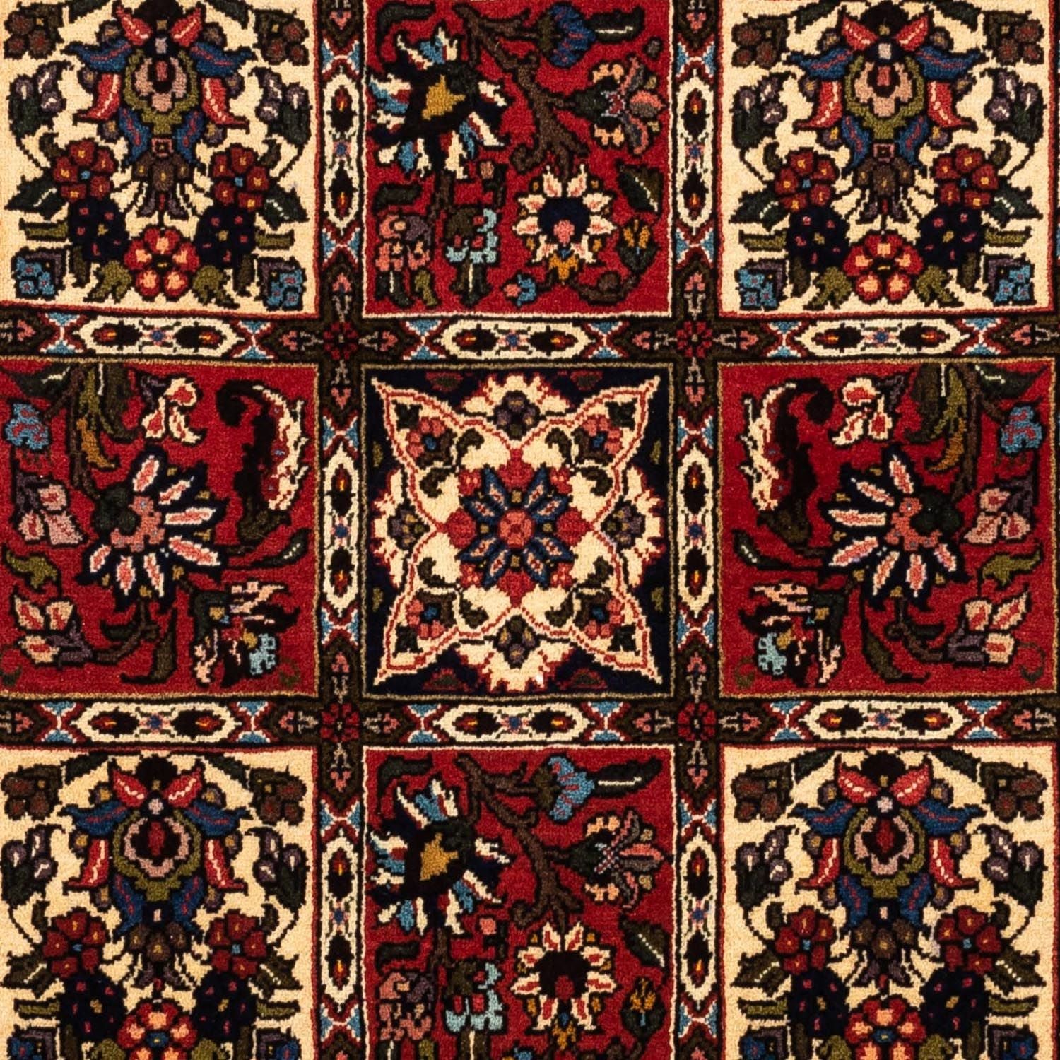 Persisk tæppe - Nomadisk - 153 x 103 cm - mørkerød