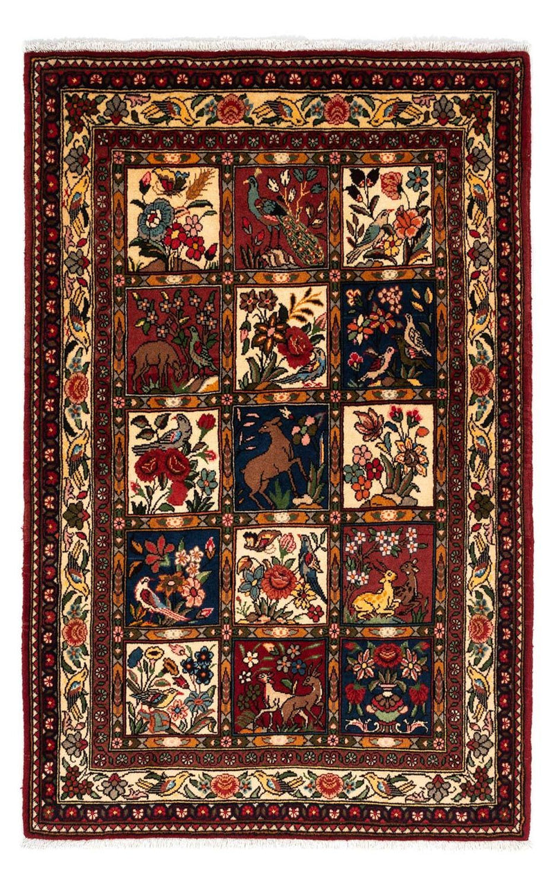 Persisk tæppe - Nomadisk - 172 x 110 cm - mørkerød