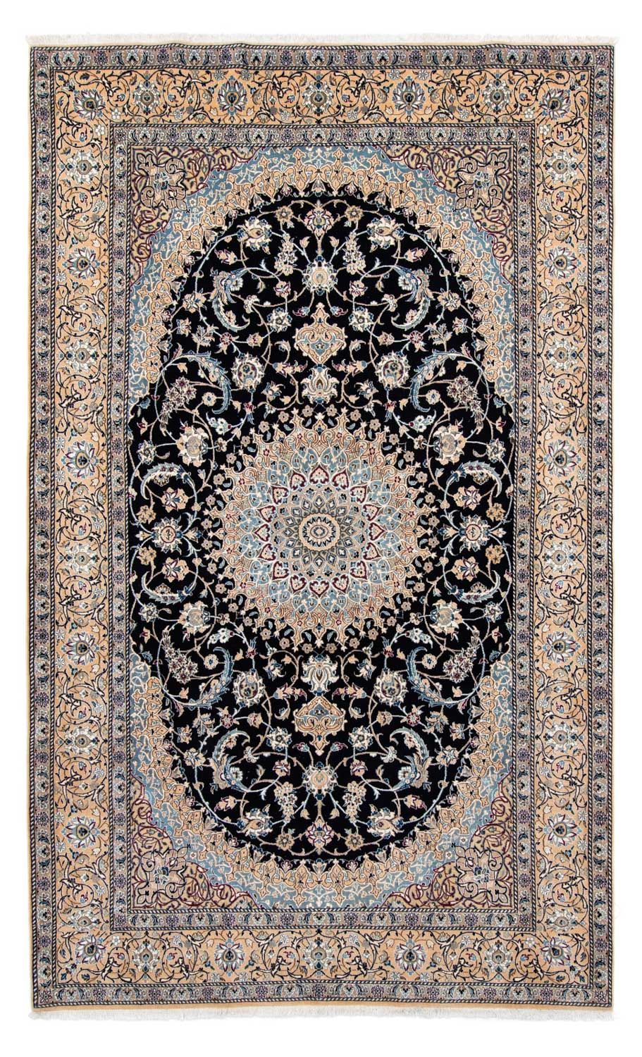 Persisk tæppe - Nain - Premium - 317 x 193 cm - sort
