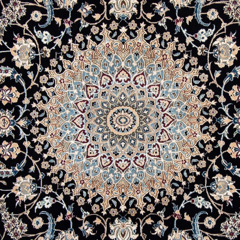 Persisk tæppe - Nain - Premium - 317 x 193 cm - sort