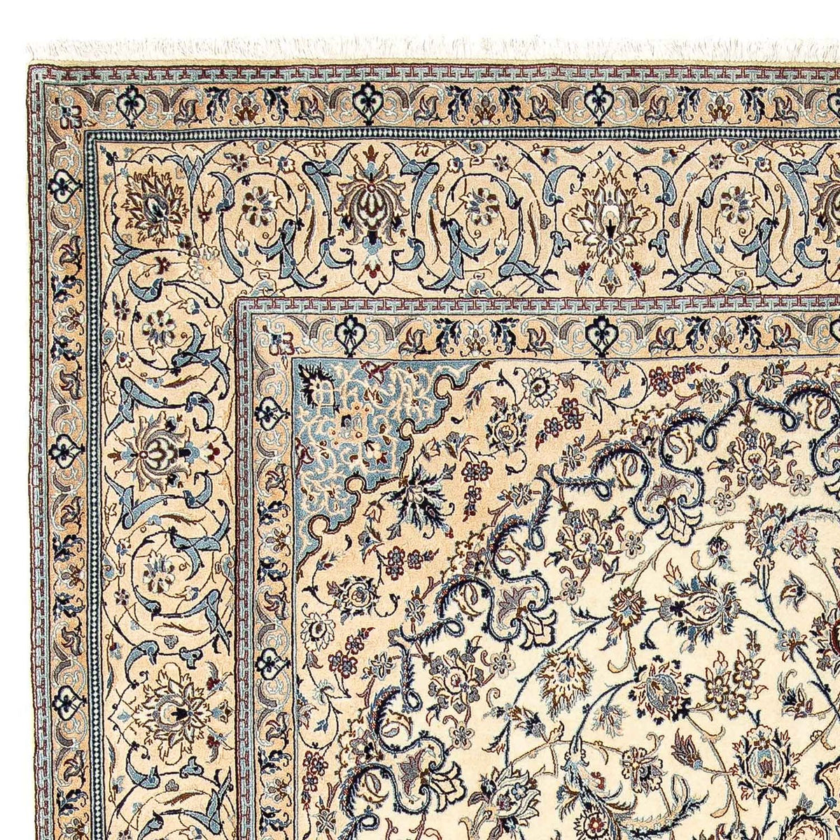 Persisk tæppe - Nain - Premium - 314 x 210 cm - beige