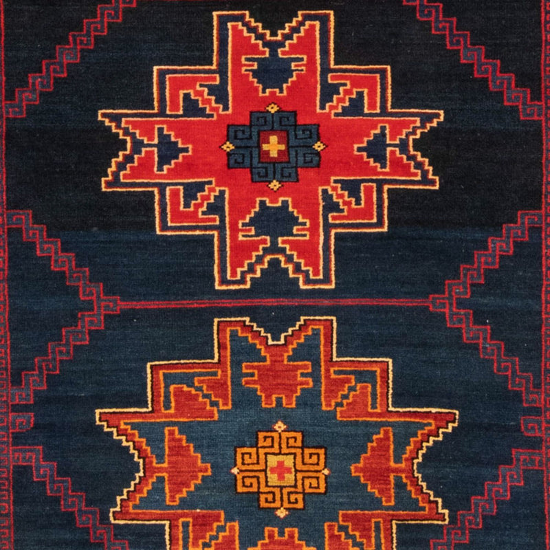 Persisk tæppe - Nomadisk - 173 x 128 cm - mørkeblå