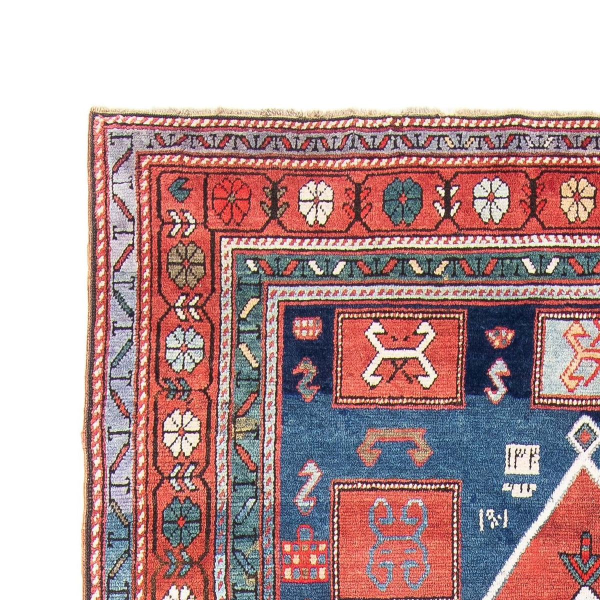 Løber Persisk tæppe - Nomadisk - 380 x 170 cm - mørkeblå