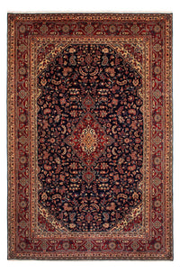 Persisk tæppe - Nomadisk - 310 x 207 cm - mørkeblå