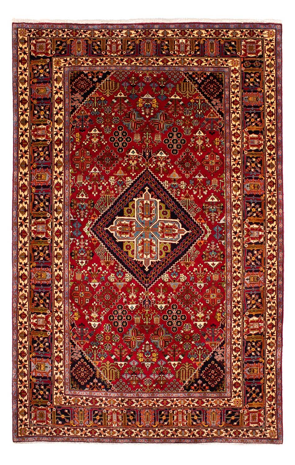 Persisk tæppe - Nomadisk - 323 x 203 cm - mørkerød