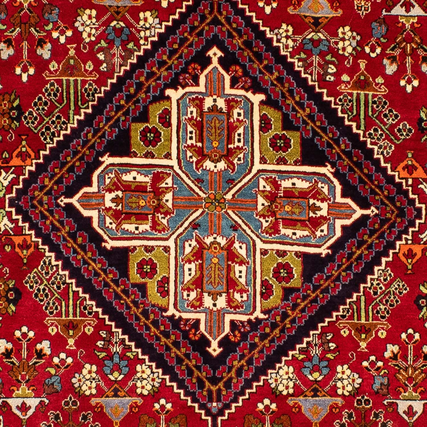 Persisk tæppe - Nomadisk - 323 x 203 cm - mørkerød