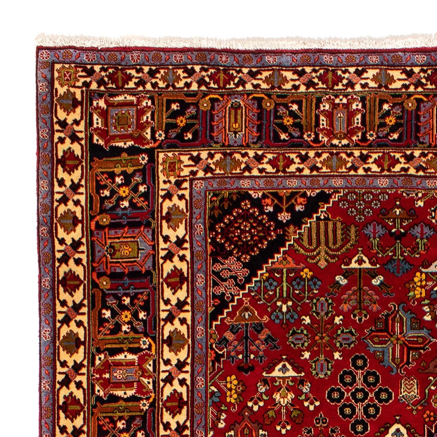 Persisk tæppe - Nomadisk - 323 x 203 cm - mørkerød