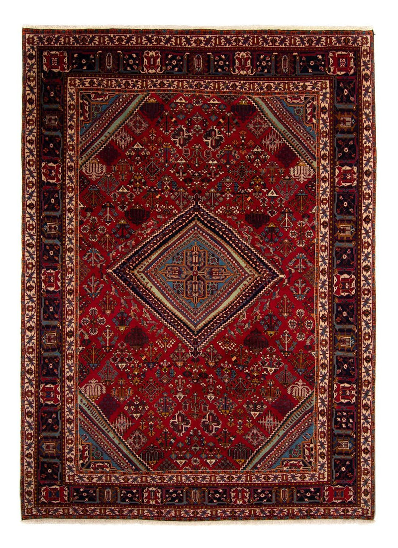 Persisk tæppe - Nomadisk - 324 x 235 cm - mørkerød