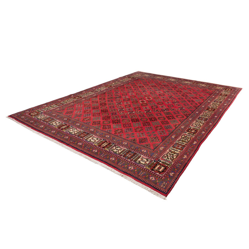 Persisk tæppe - Nomadisk - 330 x 240 cm - mørkerød