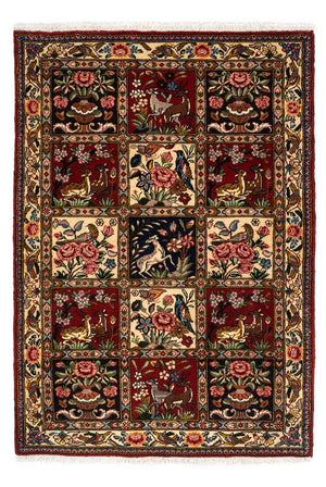 Persisk tæppe - Nomadisk - 148 x 103 cm - mørkerød