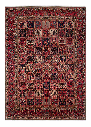 Persisk tæppe - Nomadisk - 358 x 261 cm - mørkerød