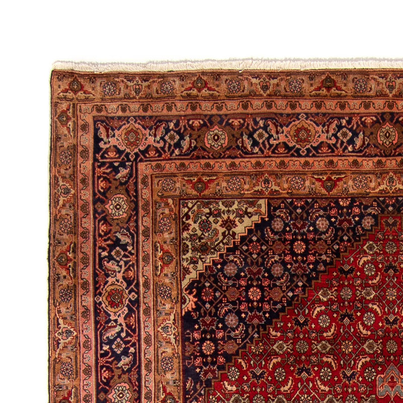Persisk tæppe - Bijar - 332 x 228 cm - mørkerød