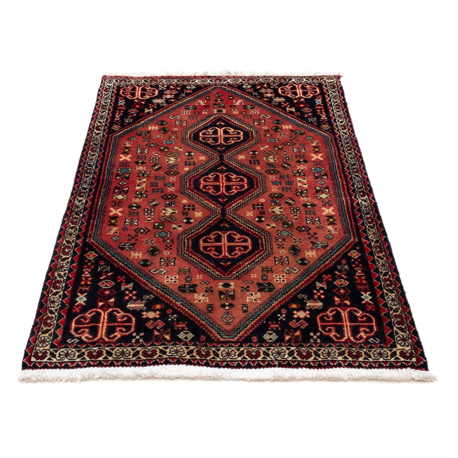 Persisk tæppe - Nomadisk - 120 x 72 cm - lysrød
