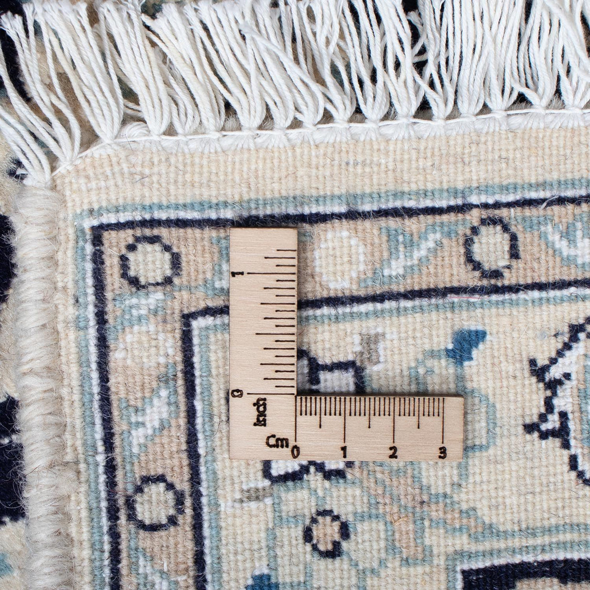 Persisk tæppe - Nain - 85 x 55 cm - mørkeblå