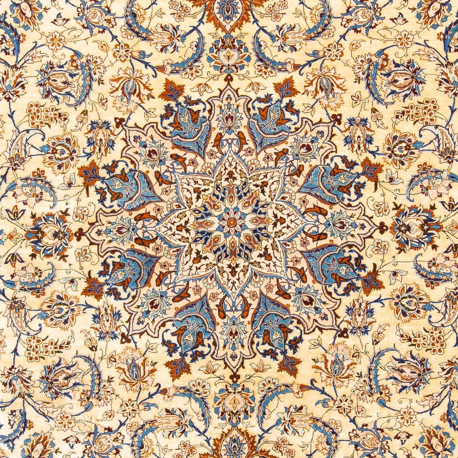 Persisk tæppe - Isfahan - Premium - 310 x 206 cm - beige